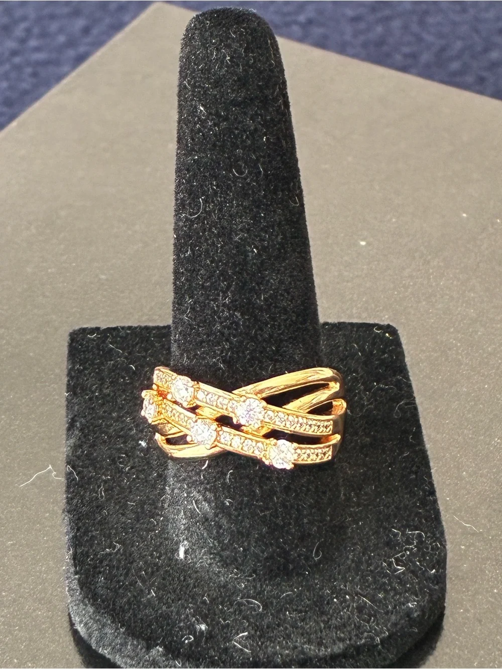 Gold Plated Ring Sz 7